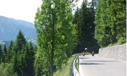 Motorbike rides and fun on the twists and turns of South Tyrol's passes, here in the heart of the Dolomites!